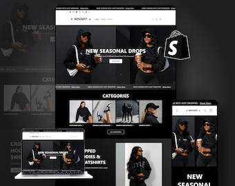 Shopify Theme clothing boutique, Luxury website, shopify website template, shopify theme template luxury
