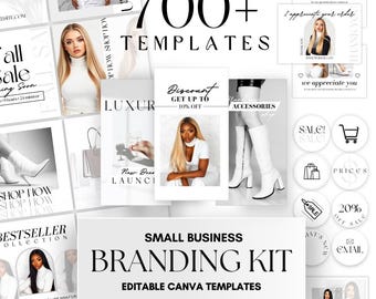 700+ Business Branding Templates | diy branding kit, business branding kit, entrepreneur template package, social media branding bundle