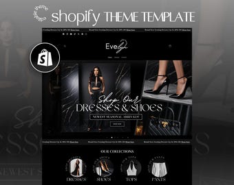 Tema de Shopify Luxury, sitio web de boutique de ropa, belleza y accesorios, plantilla de sitio web de Shopify, plantilla de tema de Shopify Luxury