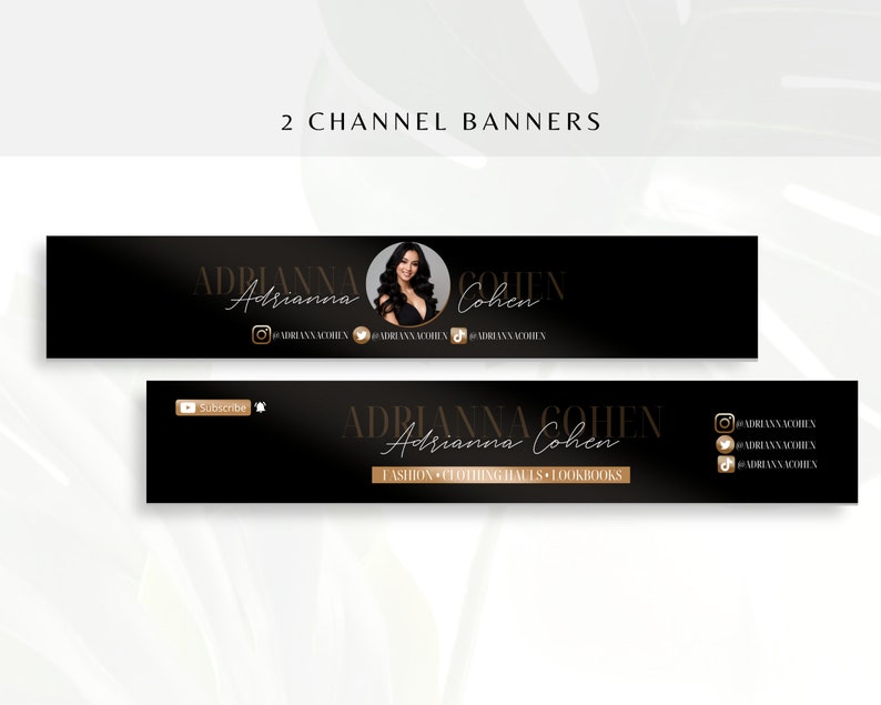 Youtube Branding Kit | Editable Banners, Intros, Outros & Thumbnail ...