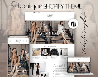 Shopify Theme clothing boutique, Luxury website, shopify website template, shopify theme template luxury
