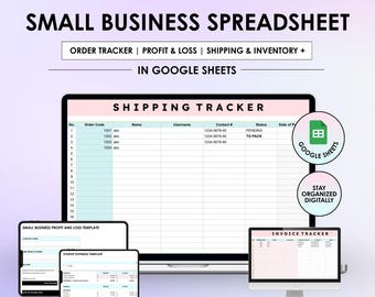Kalkulationstabellen für kleine Unternehmen | Google Sheets Vorlagen-Bundle