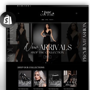 Shopify Theme Boutique | Luxury Shopify Website Template | Ecommerce Website Theme