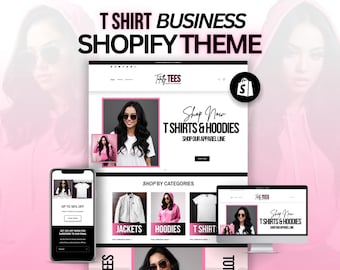 Shopify Theme Clothing/T Shirt | Shopify Website Template For Clothing & Apparel Businesses | Ecommerce Website Theme