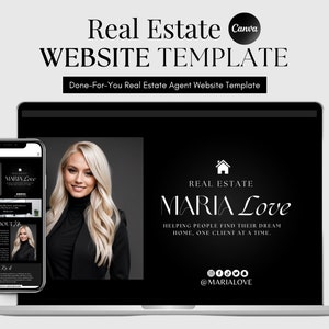 Real Estate Canva Website | Canva Website For Real Estate Agents & Businesses | Real Estate Marketing | Real Estate Website