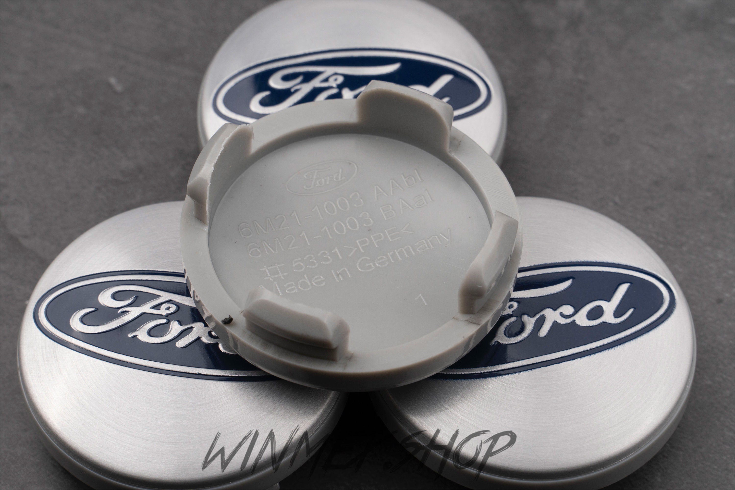 Set of 4 FORD Silver alloy wheel caps 54mm Etsy