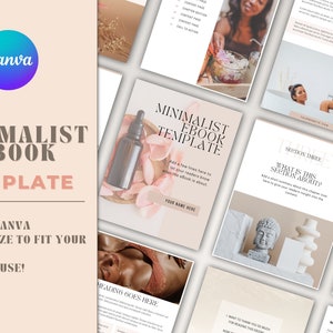 Minimalist Ebook Canva Template, Ebook Template, Natural Esthetic Template, Lead Magnet Template, Minimalist Magazine Template, Coach Ebook