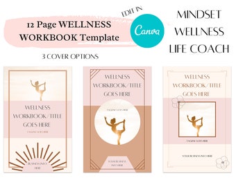 Modèle de livre électronique de bien-être 13 pages Canva Template Workbook