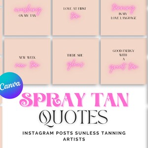 Spray Tan Instagram Templates, BONUS Instagram Highlight Covers, Tanning Instagram Post, Spray Tan Forms, Esthetician Template for Instagram