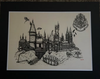 Hogwarts Castle Art.