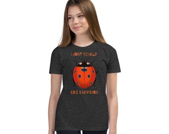 I Just Really Like Ladybugs, Cute Ladybug, Ladybug Birthday Gift, Ladybug Clothing, Youth Premium T-Shirt