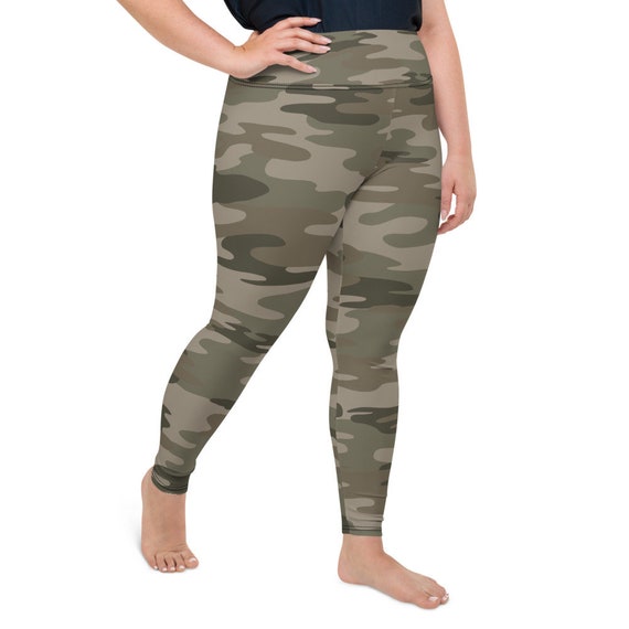 Plus Size Camo Print Leggings -  Canada