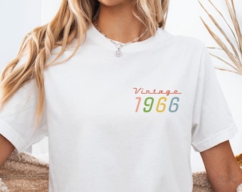 1966 Birthday Shirt, 60th Birthday T-shirt, Born in 1966 Gift, Mum Birthday Party Tee, Dad 60th T shirt, Grandma Birthday, Grandpa Birthday