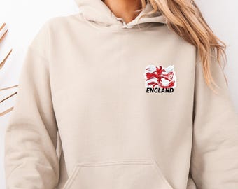 World Cup Countries Flag Hoodie, Football 2026 Cup Gift, Football Lovers Pullover, World Cup Soccer Gift, England Football