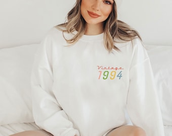 1994 Sweatshirt, 30th Birthday Jumper, 30th Birthday Gift, 30 and Fabulous,  Born In 1994, 30th Gifts, 1994 Jumper, Birthday Party Sweater