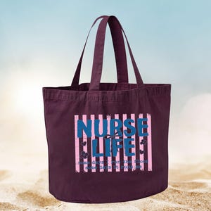 Nurse Life Tote Bag, Funny Nurse Gifts, Nurse Graduation, Nurse Day Gift, Student Nurse Gift, New Nurse Gift