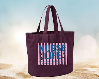 Nurse Life Tote Bag, Funny Nurse Gifts, Nurse Graduation, Nurse Day Gift, Student Nurse Gift, New Nurse Gift