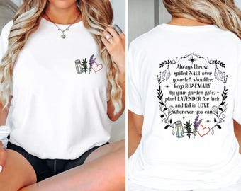Practical Magic Shirt,  Witchy T shirt, Rosemary Salt Shirt, Lavender Love Shirt,  Halloween T shirt, Witch Tee, Movie T-shirt, Witchy Gifts