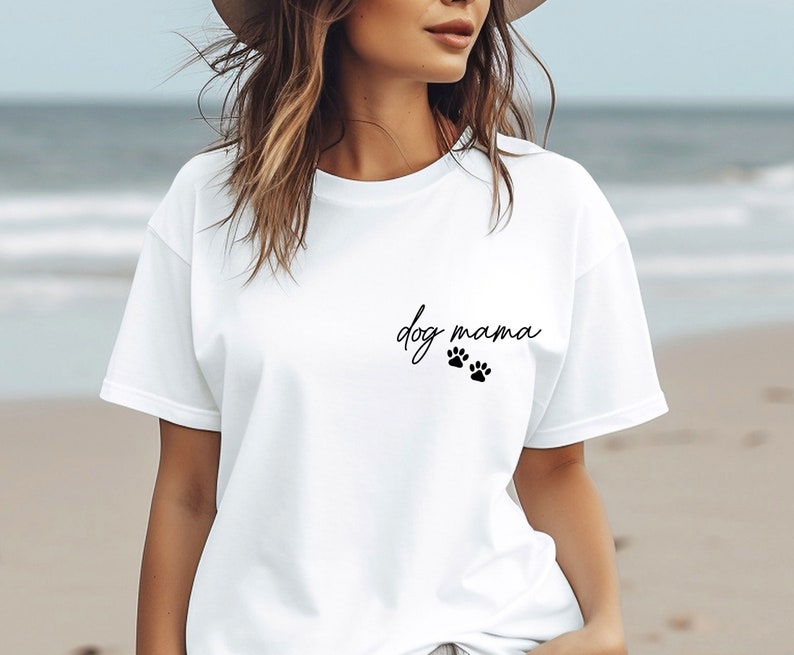 Chemise pour maman chien, cadeau pour maman chien, t-shirt propriétaire de chien, t-shirt amoureux des chiens, chemise promener son chien, chemise maman chien, chemise mère chien, chemise chien enfant image 1