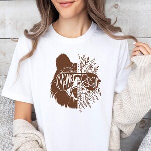 Mama Bear Tshirt, Mothers Day Shirt, Funny Mum Shirt, Mum Life T shirt, New Mommy Gift, Mum Birthday Gift, Mummy T shirt, Cute Mama T-shirt image 3