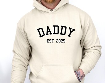 Sudadera personalizada para papá, sudadera para el Día del Padre, jersey para papá primerizo, regalo de cumpleaños para papá, regalo para futuro papá