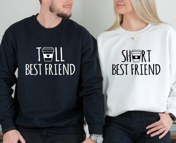 Best Friend Jumper Besties Sweatshirt Best Friend Gift Tall Best Friend Short Best Friend Cute Besties Top Best Friend Gift