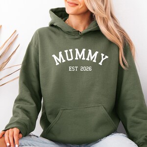 New Mummy Hoodie, New Mama Pullover, Mothers Day Hoodie, Mum To Be Gift, Mom Birthday Hoodie, Custom Mummy Hoodie, Baby Announcement Hoodie Bild 5