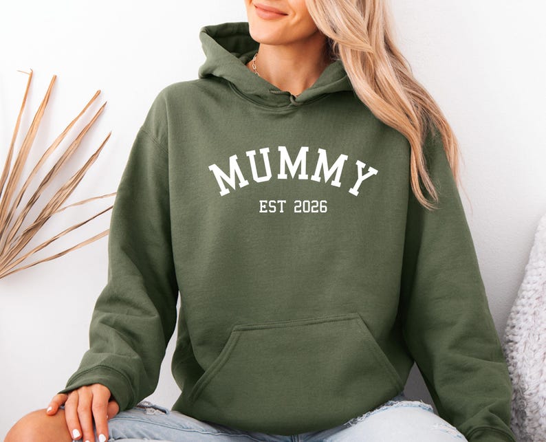 New Mummy Hoodie, New Mama Pullover, Mothers Day Hoodie, Mum To Be Gift, Mom Birthday Hoodie, Custom Mummy Hoodie, Baby Announcement Hoodie Bild 5