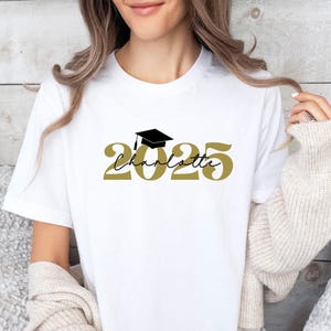 Abschluss-Hemden, Abschluss-2025 Hemd, benutzerdefinierte Abschluss-T-Shirt, graduierter T-Shirt, Tochter-Abschluss, Sohn-Abschluss, personalisierter bestandener