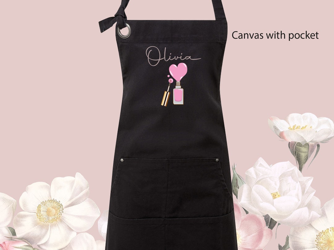 Nail Tech Apron, Nail Technician Gift, Personalised Apron, Custom Apron