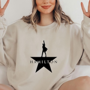 Sweat-shirt Hamilton, cadeaux pour les mélomanes, cadeau comédie musicale Alexander Hamilton, produits dérivés Hamilton, joli pull musique, cadeaux musique rigolotes