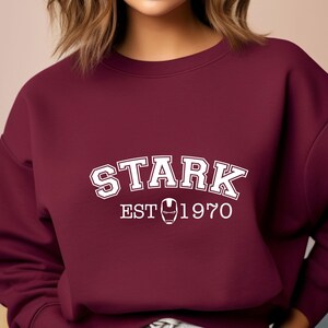 Stark Sweatshirt, Stark 1970 Jumper, Iron Man Sweater, Stark Industries, Funny Avengers Gift, Marvel Sweater, Avengers Sweatshirt image 5