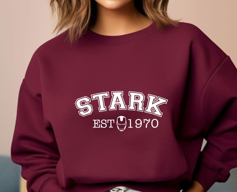 Stark Sweatshirt, Stark 1970 Jumper, Iron Man Sweater, Stark Industries, Funny Avengers Gift, Marvel Sweater, Avengers Sweatshirt image 5