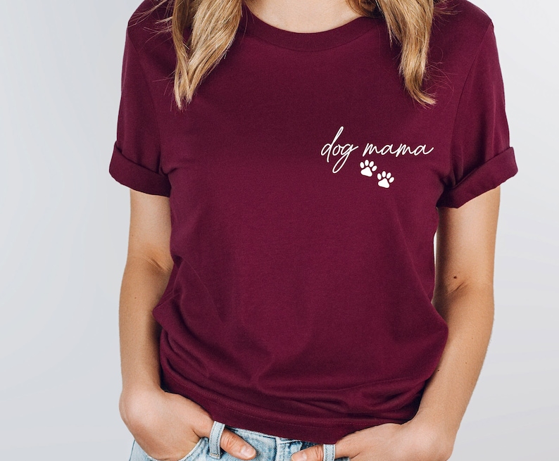 Chemise pour maman chien, cadeau pour maman chien, t-shirt propriétaire de chien, t-shirt amoureux des chiens, chemise promener son chien, chemise maman chien, chemise mère chien, chemise chien enfant image 5