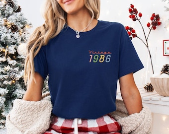 1986 Birthday Shirt, 40th Birthday T-shirt, 1986 Bday Gift, Born in 1986 Gift, Birthday Party Tee, 40th Tee, Women Birthday, Men 1986 Tee