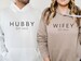 Personalised Hoodie, Matching Couple Hoodie, Wifey Hoodie, Hubby Hoodie, Custom Wedding Hoodie, Honeymoon Jumper, Mr and Mrs Christmas Gifts 