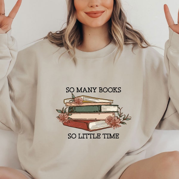 Sweat-shirt livresques, cadeau pour les amoureux des livres, pull pour les amoureux des livres, pull-over livre, cadeaux livresques, cadeau livre mignon, pull livre drôle, livre ras du cou