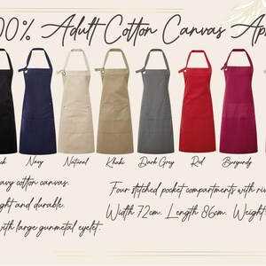 Hair Stylist Apron, Personalised Apron, Hairdresser Gift, Hairdresser Apron, Barber Apron, Apron With Pockets, Canvas Apron, Cotton Apron image 9