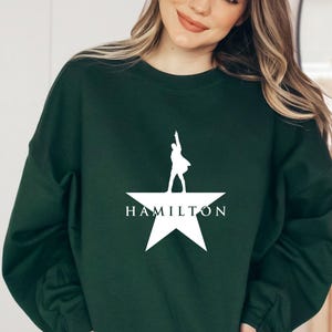 Sudadera de Hamilton, regalos para amantes de la música, regalo de teatro musical de Alexander Hamilton, productos de Hamilton, suéter musical bonito, regalos musicales divertidos imagen 5