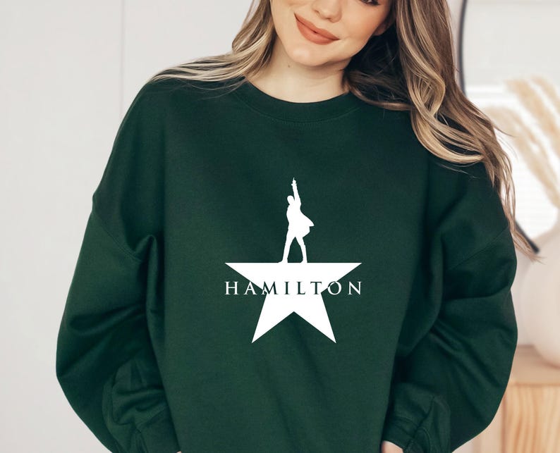 Sudadera de Hamilton, regalos para amantes de la música, regalo de teatro musical de Alexander Hamilton, productos de Hamilton, suéter musical bonito, regalos musicales divertidos imagen 5