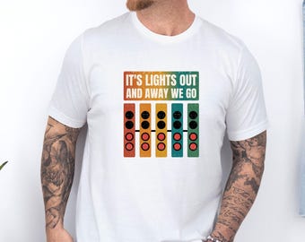 Formula 1 Shirt, Retro Race Day Tshirt, F1 T-shirt, Race Start Lights T shirt, Great Britain GP Gift, Formula 1 Fan Tee, Kids Formula Merch