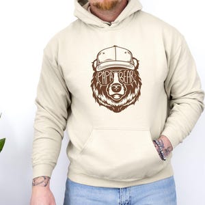 Papa Bär Hoodie, Vatertag Hoodie, lustiger Vater Hoodie, Vater Geburtstagsgeschenk, Daddy Geschenke, Dad Life Hoodie, New Dad Geschenk, Dad To Be Hoodie Bild 1