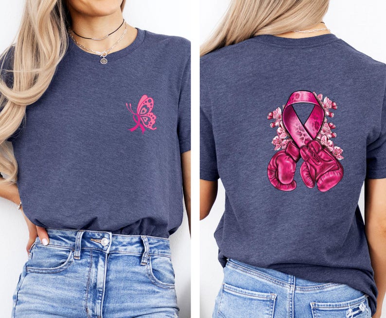 Pink Ribbon Shirt, Breast Cancer Tshirt, Cancer Warrior Shirt, Cancer Survivor Tee, Cancer Fight T shirt, Cancer Support Gift image 4