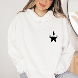 Hamilton Hoodie, Rise Up Hoodie, Alexander Hamilton, Hamilton Musical, Hamilton Merch, An American Musical, Musical Theatre Gift image 2