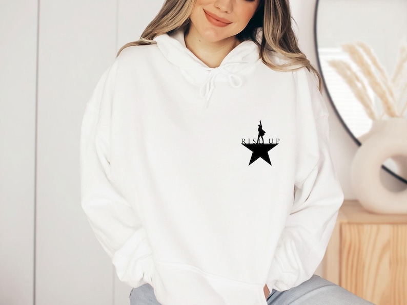 Hamilton Hoodie, Rise Up Hoodie, Alexander Hamilton, Hamilton Musical, Hamilton Merch, An American Musical, Musical Theatre Gift image 2