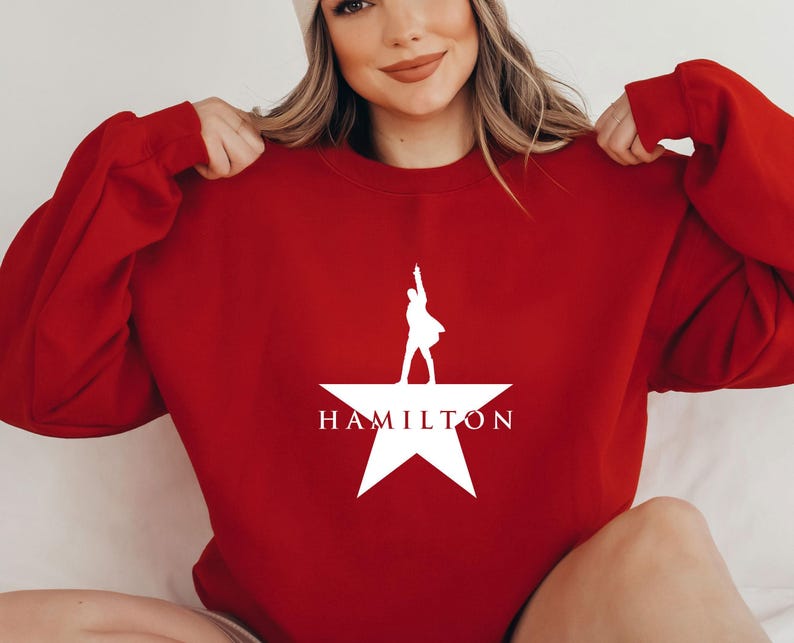 Sudadera de Hamilton, regalos para amantes de la música, regalo de teatro musical de Alexander Hamilton, productos de Hamilton, suéter musical bonito, regalos musicales divertidos imagen 4