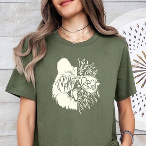 Mama Bear Tshirt, Mothers Day Shirt, Funny Mum Shirt, Mum Life T shirt, New Mommy Gift, Mum Birthday Gift, Mummy T shirt, Cute Mama T-shirt image 2