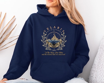 Velaris Hoodie, Acotar Velaris, City Of Starlight, Bookworm Hoodie, Book Lovers Gift, Book Lover Hoodie, The Night  Court, Book Gifts