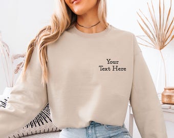 Aangepast sweatshirt, hier je tekst, hier je foto, trui met aangepaste tekst, gepersonaliseerde trui, hier je logo, aangepast verjaardagscadeau