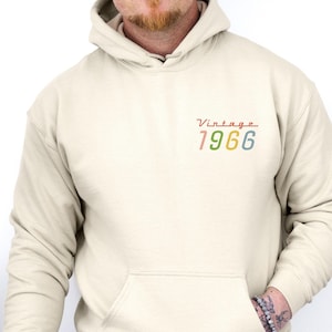 1966 Birthday Hoodie, 60th Birthday Gift, Dad Birthday Hoodie, Born In 1966, 60th Birthday Gift, 60th Birthday Party, Mum Birthday Hoodie Bild 2